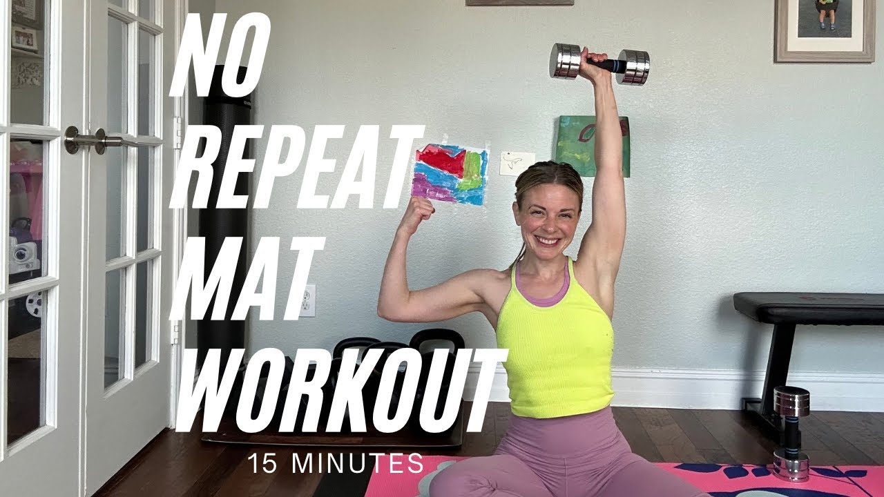 Low Impact & No Repeat Mat Workout | 15 Minute All Floor Workout Perfect for a Foot Injury