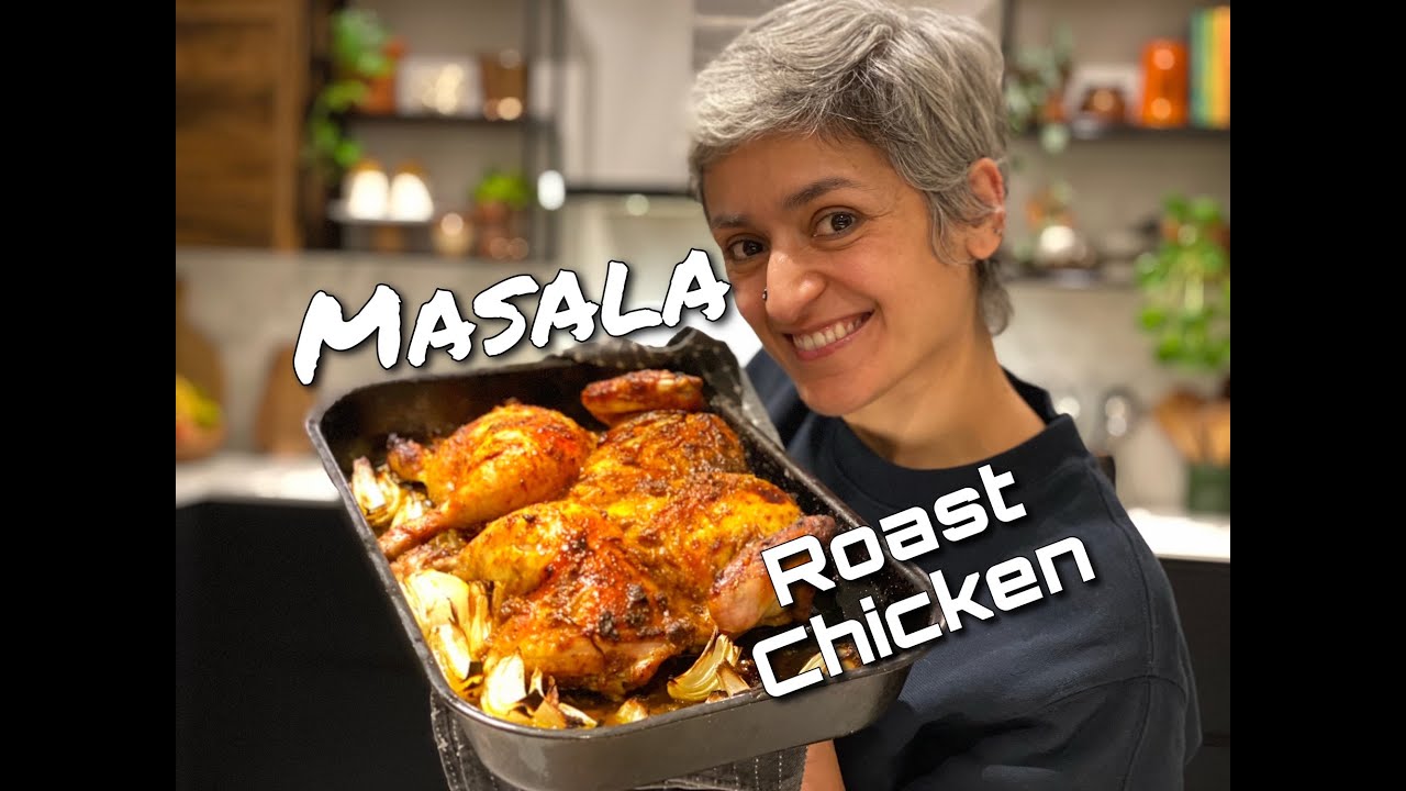 MASALA ROAST CHICKEN with SOUR AND SPICY ROAST POTATOES | Best roast chicken | Food with Chetna