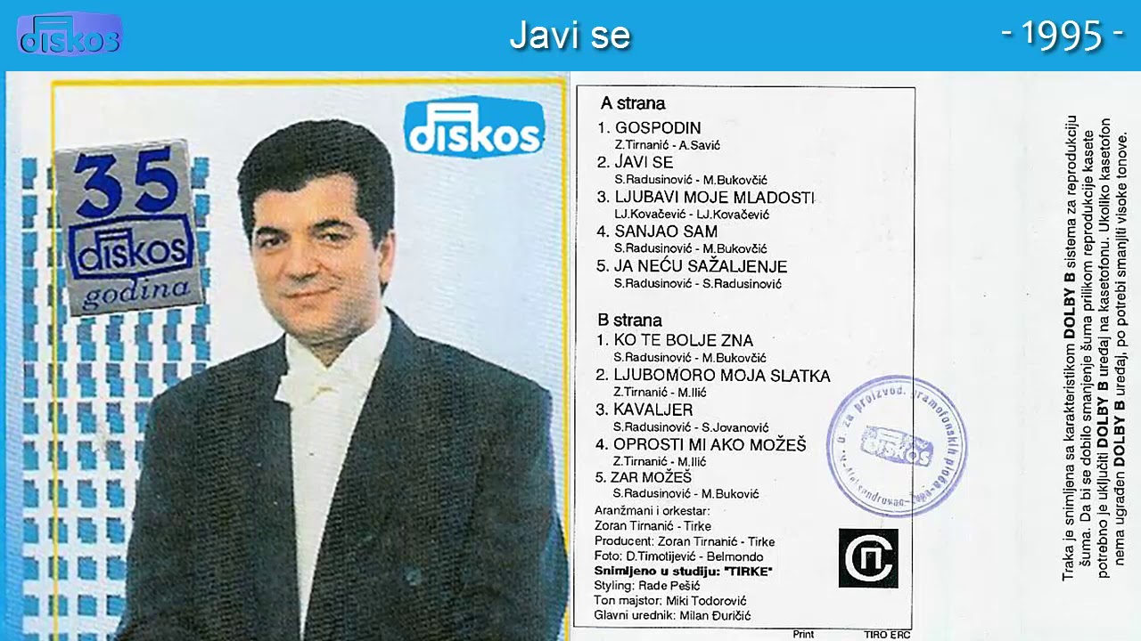 Savo Radusinovic - Javi se - (Audio 1995)