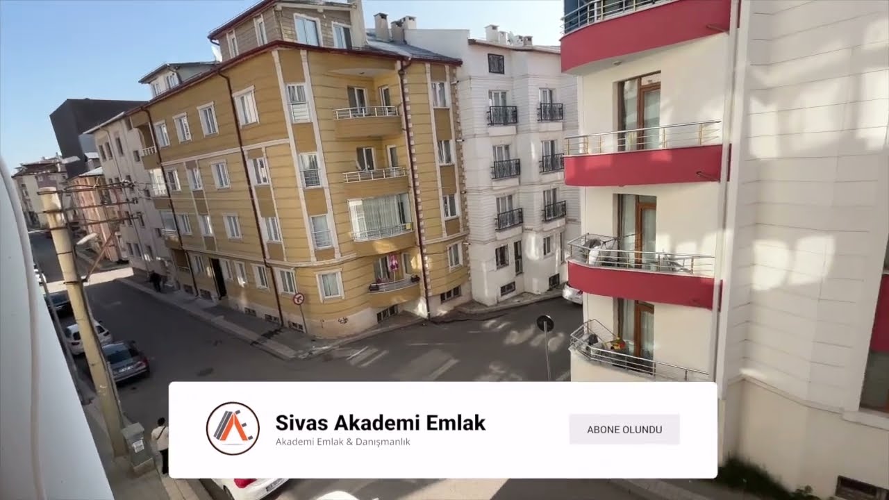 Sivas İstasyon Caddesi Civarı Fidan Yazıcıoğlu Kültür Merkezi Arkasında Kiralık Masrafsız 3+1 Daire