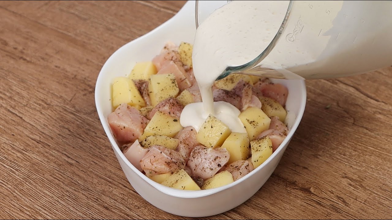 Batata e frango de uma forma incr&iacute;vel &eacute; muito deliciosa!