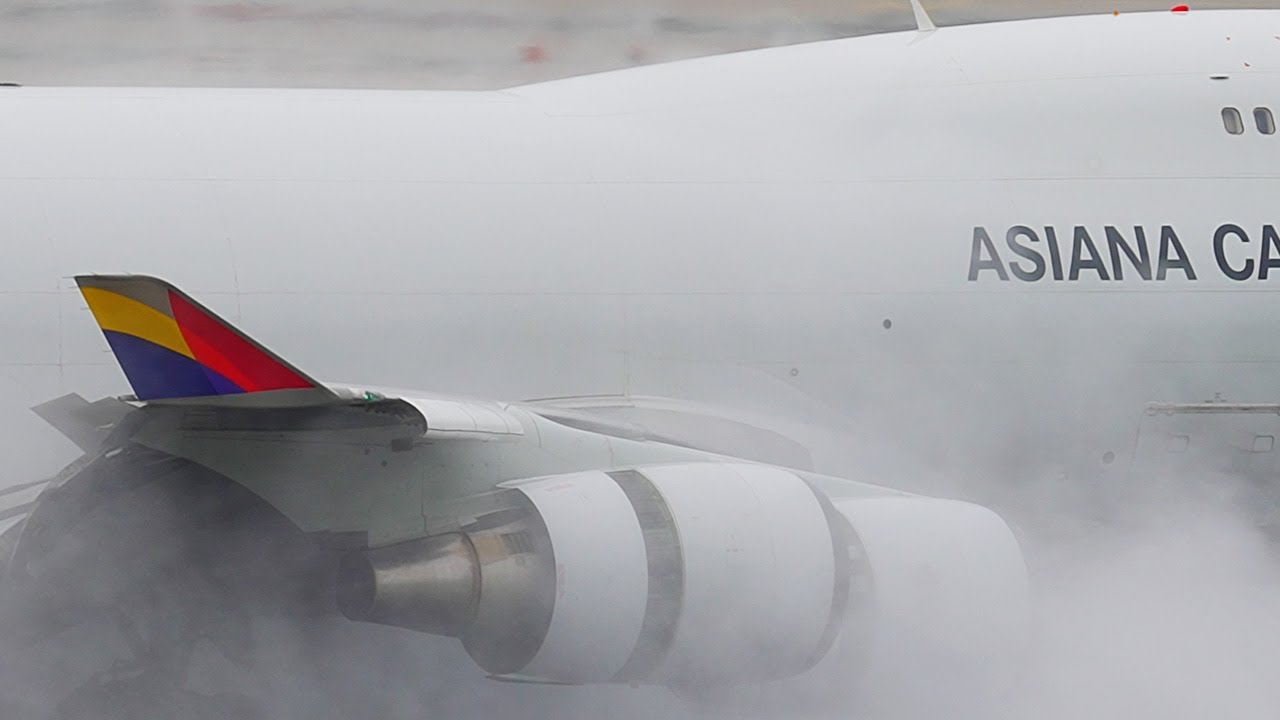 240921 비오는 날 아침 인천공항 비행기 이륙과 착륙 영상 입니다. rainy morning Incheon Airport Landing & Takeoffs