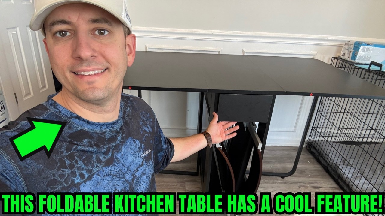 Is This The BEST Foldable Kitchen Table on Amazon? Drop Leaf Convertible Desk for Apartments/RV/Home