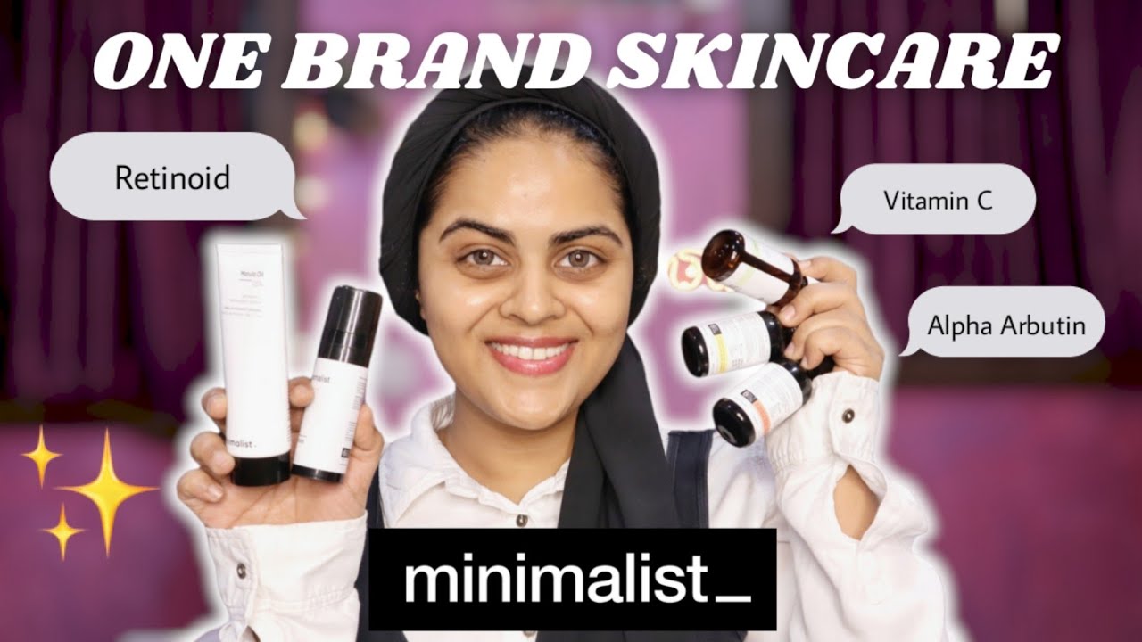 One Brand Skincare Review -  MINIMALIST ✨ Retinoid, Squalane, Alpha Arbutin, Vitamin C, PHA toner