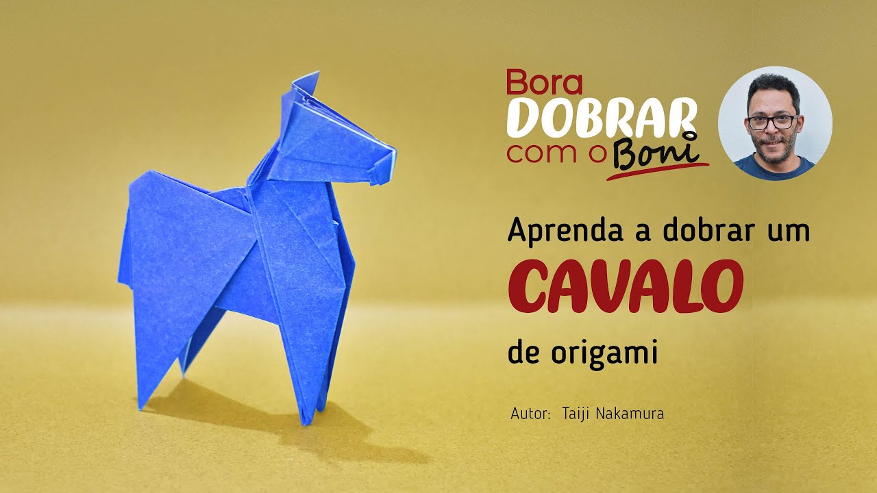 Aprenda a dobrar um Cavalo de origami