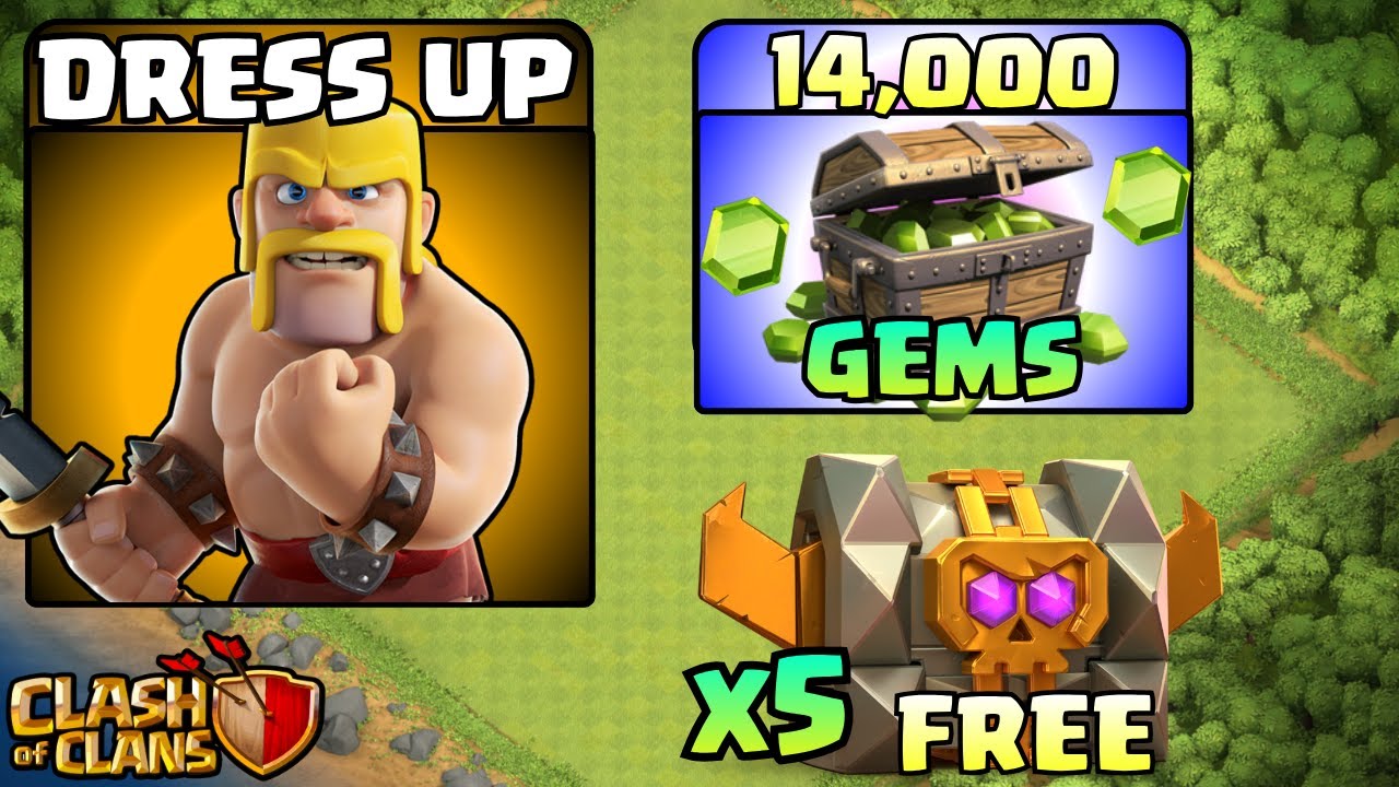 How to Get 5 Free Chests and Win Up to 14,000 Gems! (Clash Of Clans)