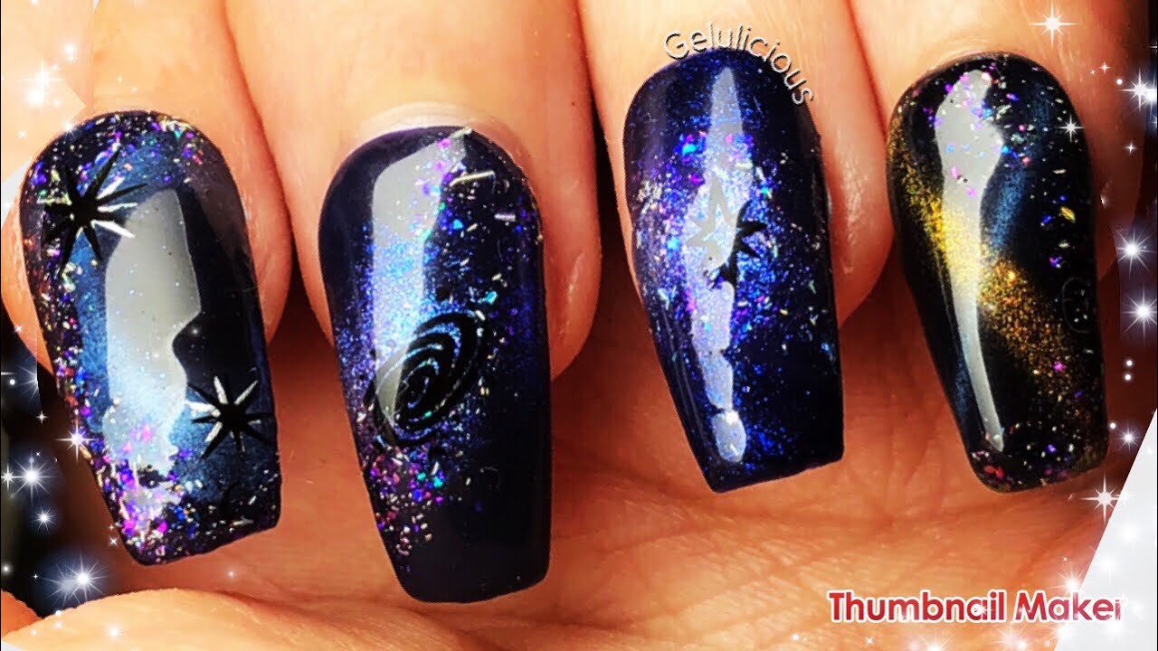 Amazing Galaxy Nail Design | Modelones Gel Galaxy Collection