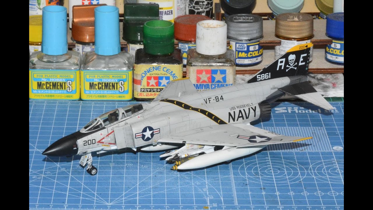 【模型製作】ACADEMY 1/72 USN F-4J VF-84 Jolly Rogers Full Build