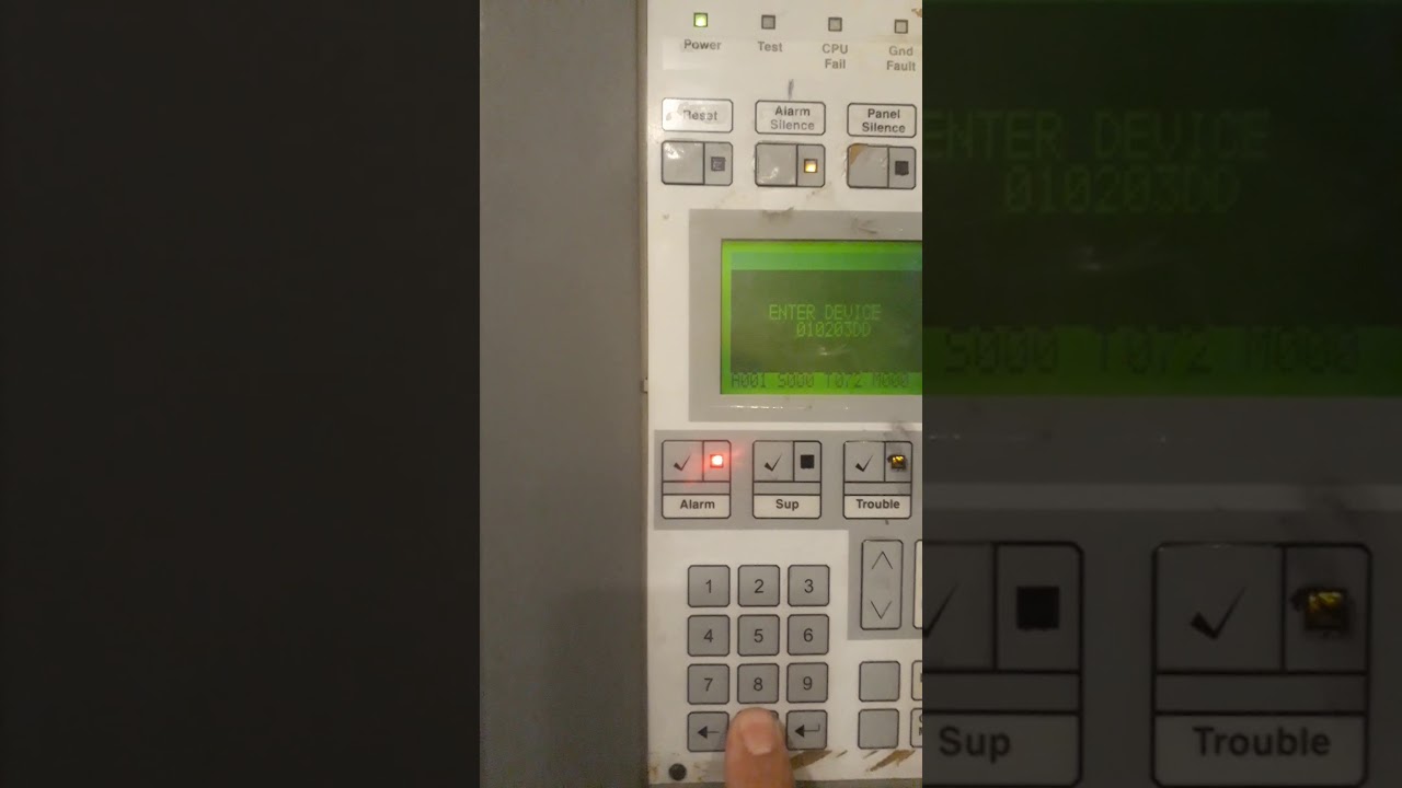 How to disable device in Esser Fire Alarm Control Panel