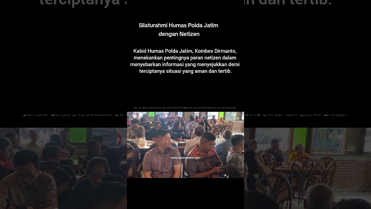 Silaturahmi Humas Polda Jatim dengan Netizen