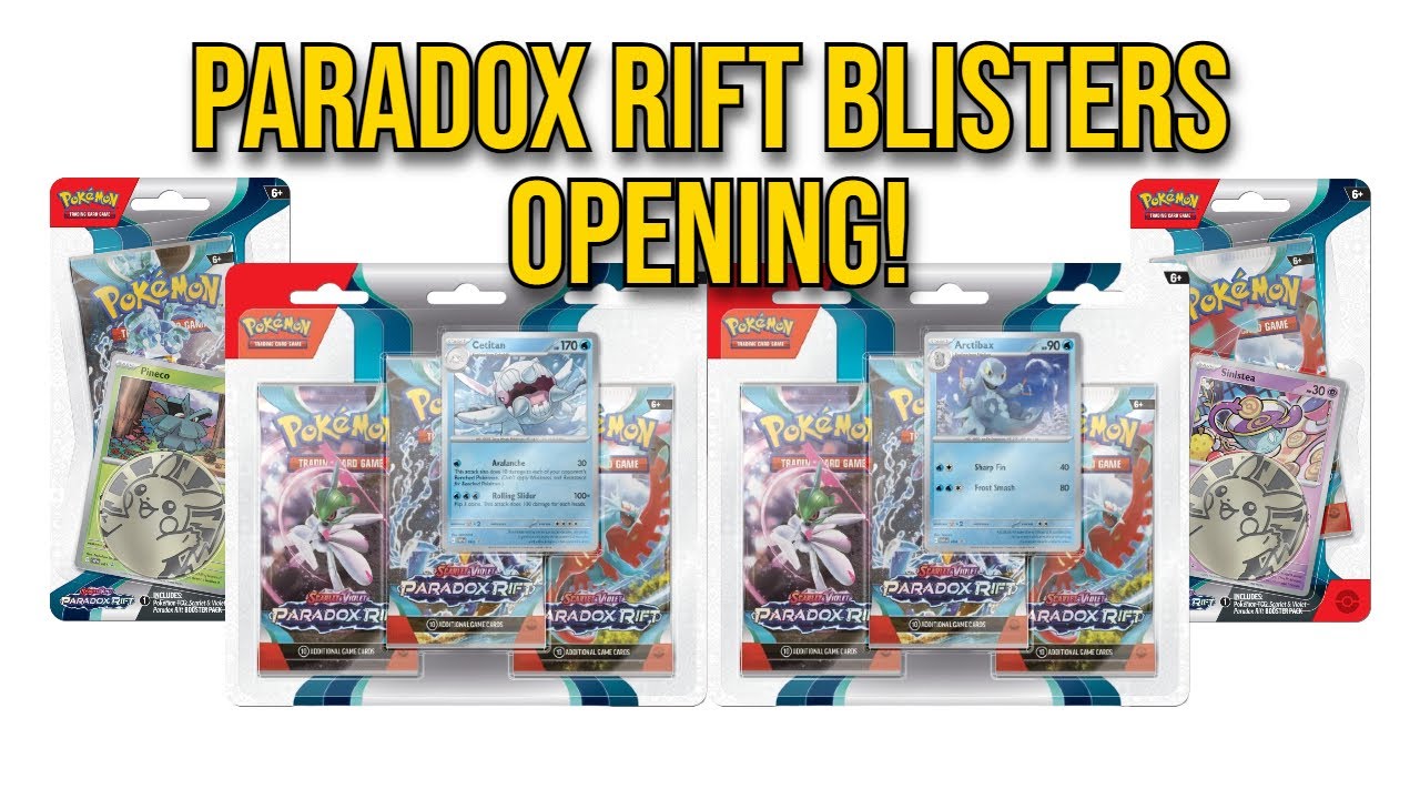 Pokémon Paradox Rift Blister Packs Opening!