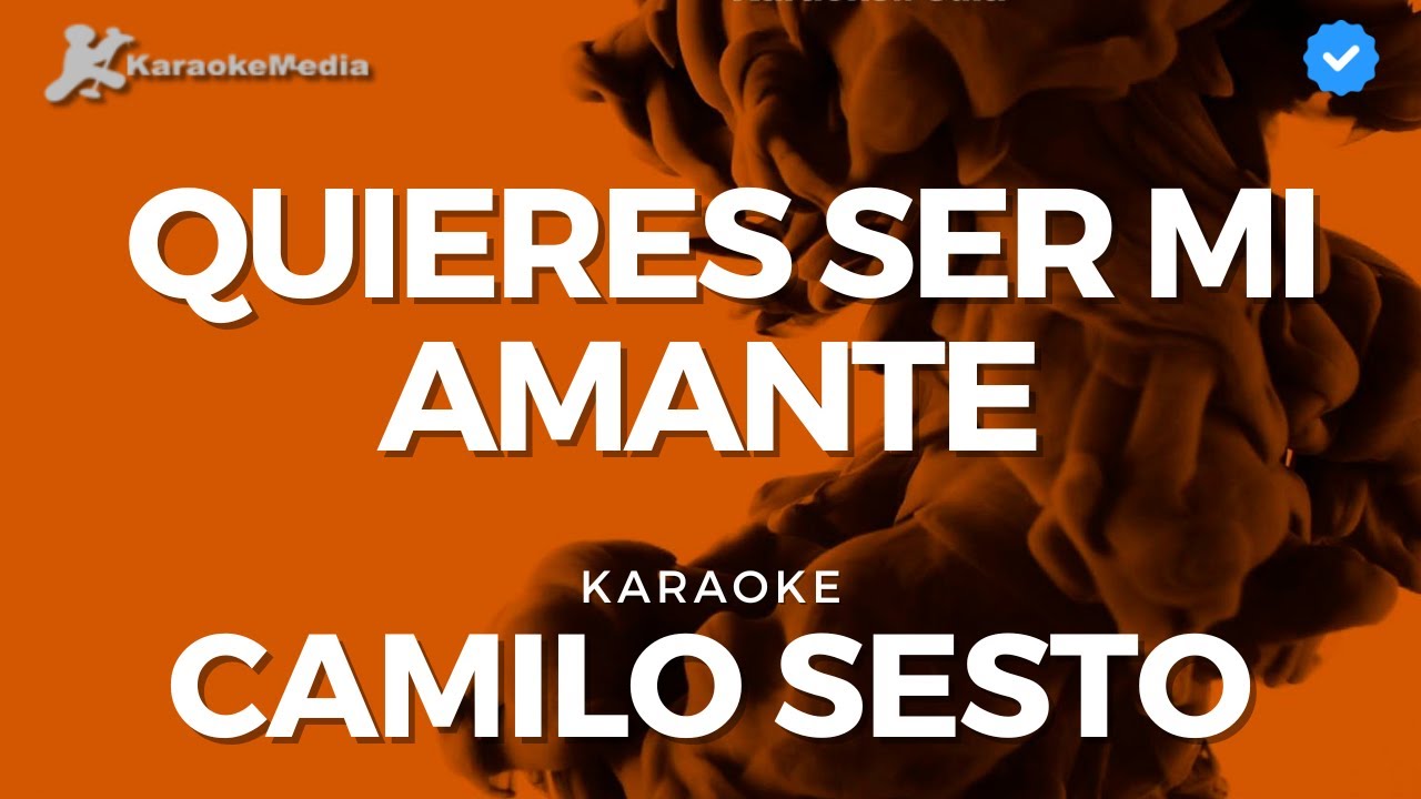 Camilo Sesto - Quieres ser mi amante (Karaoke)