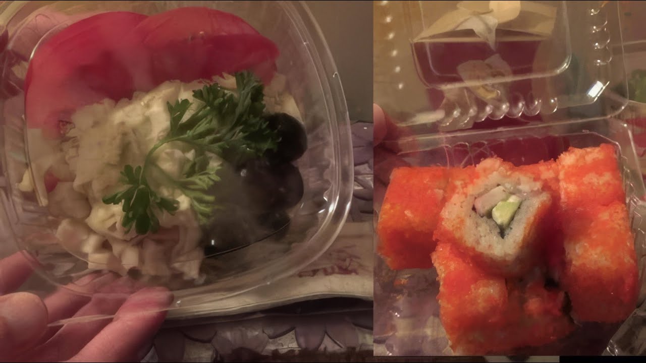 Фунчоза с курицей, Шеф-салат, роллы Калифорния хит2 от Империи Пиццы