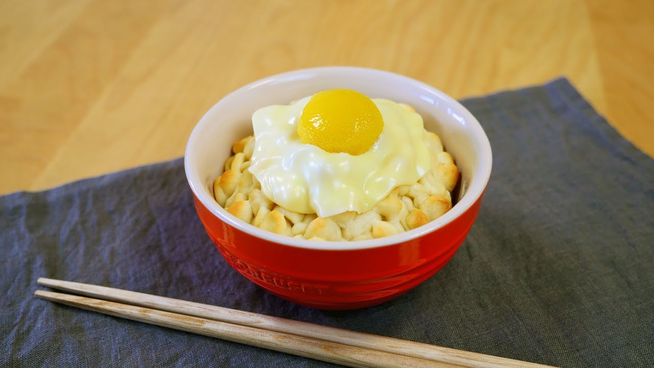 Trick Recipes : Eggs over Rice Bread なんちゃって卵かけご飯パン TKGパン