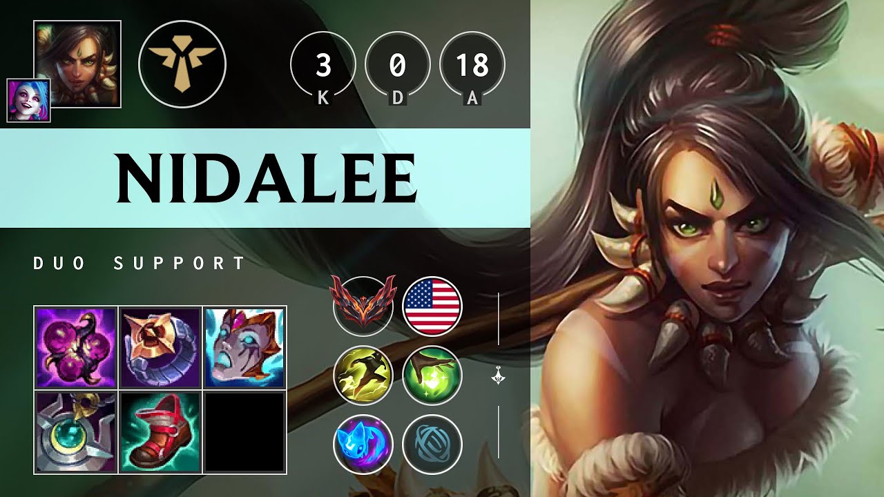 Nidalee Support vs Nami - NA Grandmaster Patch 25.S1.2