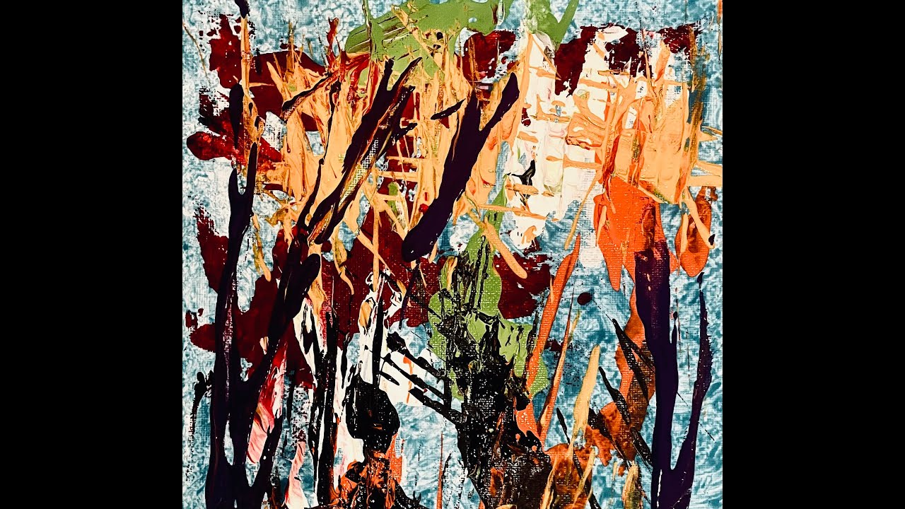 Abstract painting / Demonstration of Abstract painting in Acrylics / Palette knife