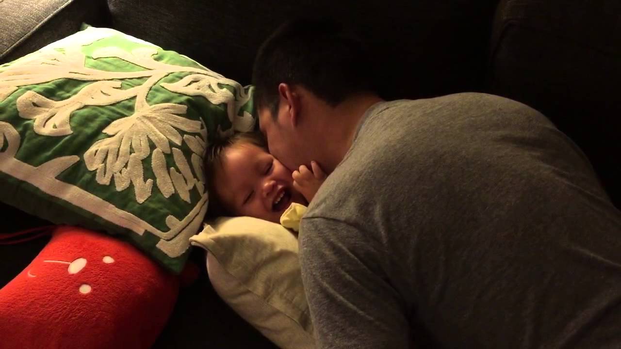 Dad tickling Berkeley