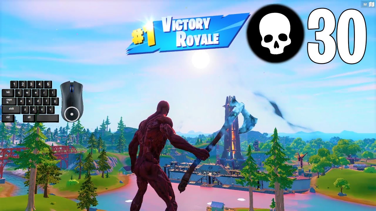 CARNAGE SKIN + LEVIATHAN AXE Solo vs Squad Gameplay Fortnite Chapter 3 Season 2 PC Keyboard)