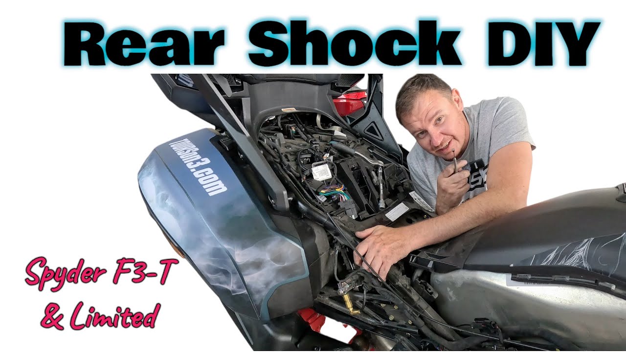 How to Replace Rear Shock on Can-Am Spyder F3-T / Limited | Easy DIY Install in Your Garage #canam