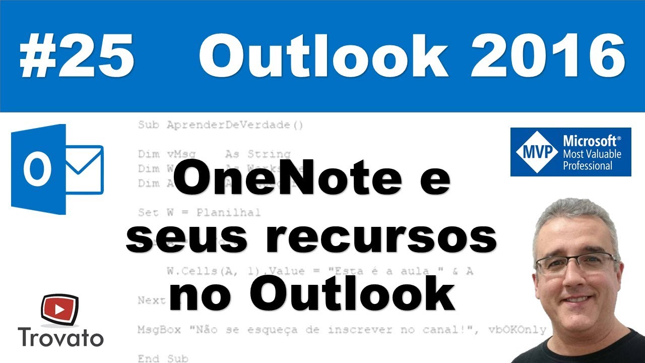 #25 – OneNote e seus recursos - Outlook 2016
