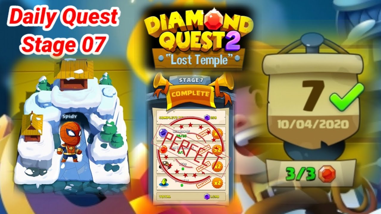 Diamond Quest 2 The Lost Temple Daily Quest Stage 7