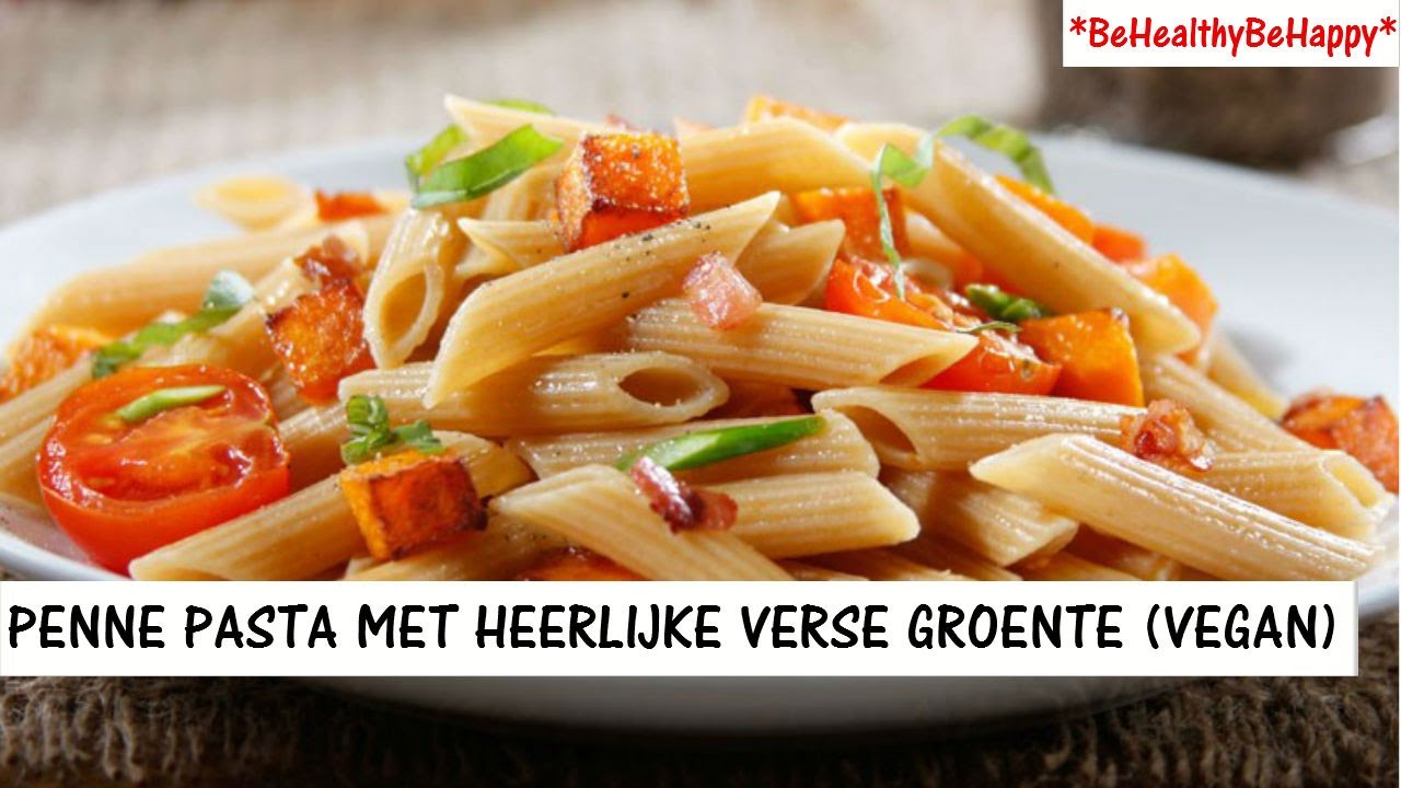 PENNE PASTA RECEPT🍝 (VEGAN EN GLUTENVRIJ)