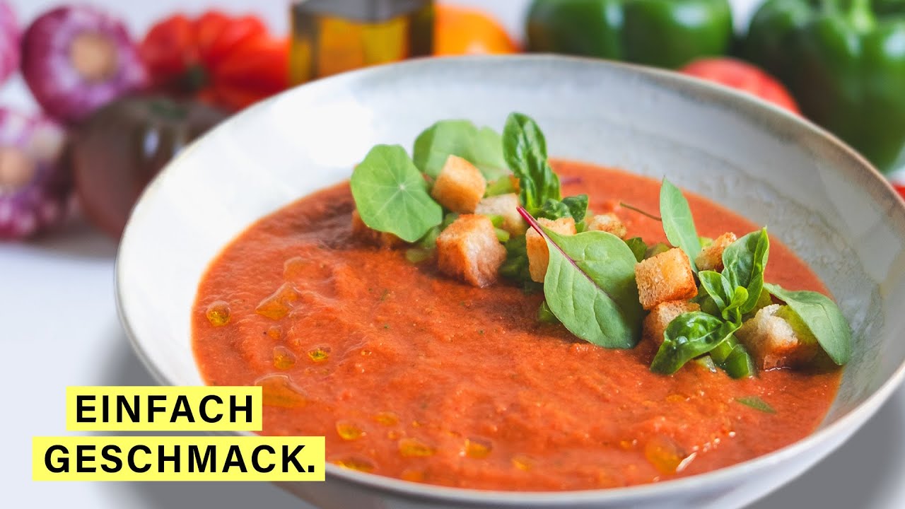 Gazpacho Andaluz | Kalte Suppe für heiße Tage