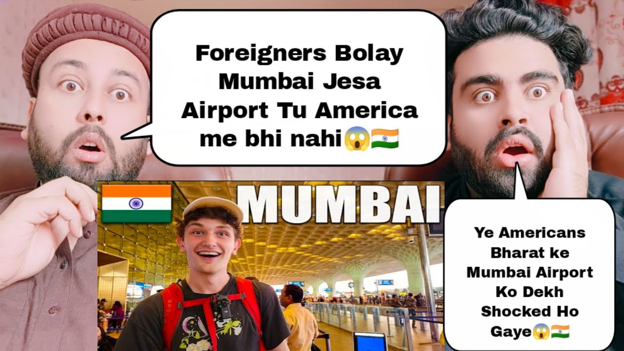 Americans Shocking Reaction On Mumbai International Airport | America Has Nothing Like This