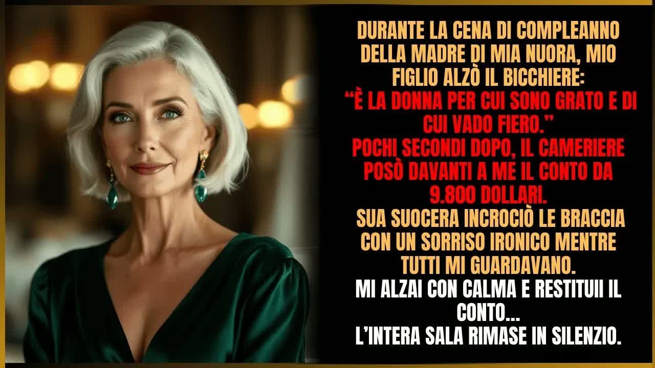 Durante la festa di mia suocera, mio figlio sorrise, la elogiò e lasciò a me il conto da 9 800