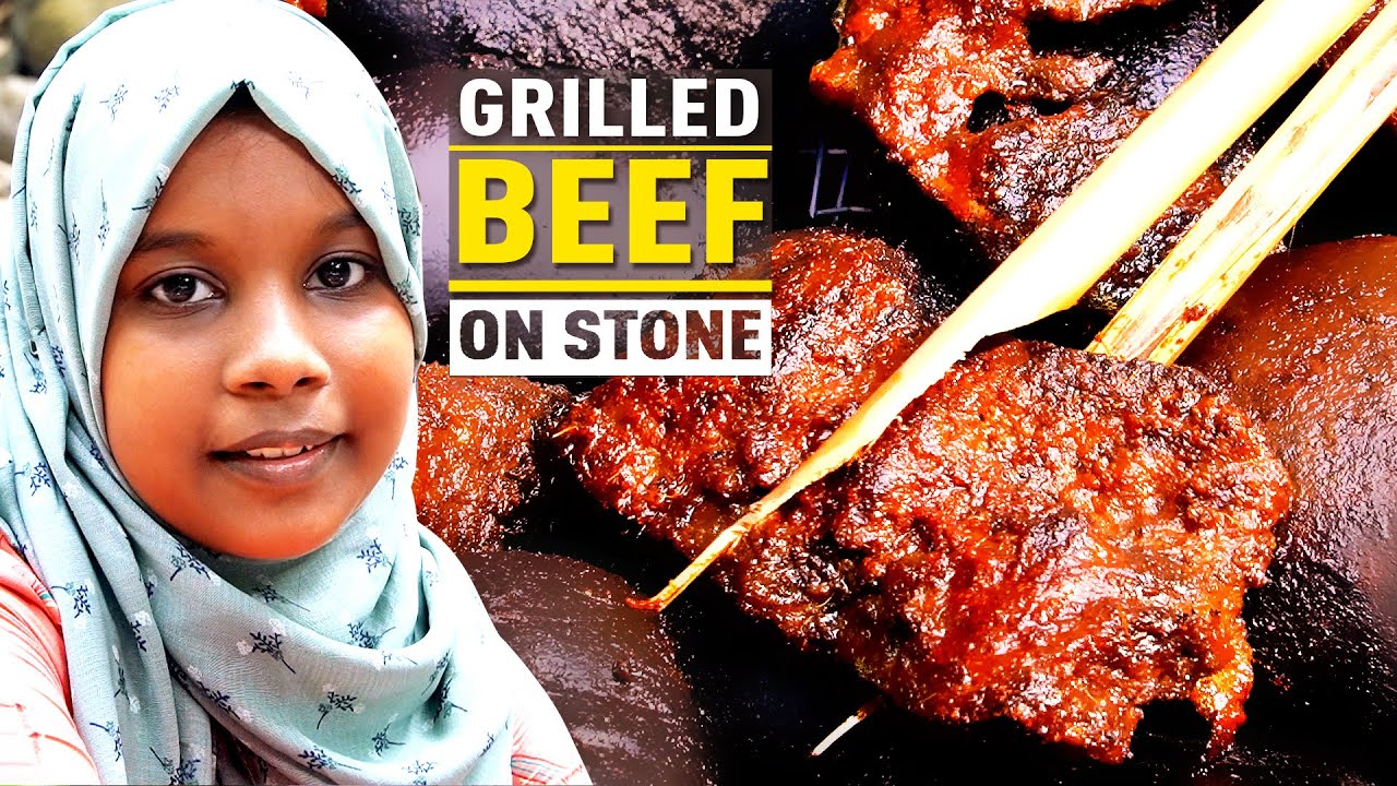 Beef Steak Grilled on Stone  | കല്ലിൽ ചുട്ട ബീഫ് | Primitive Cooking