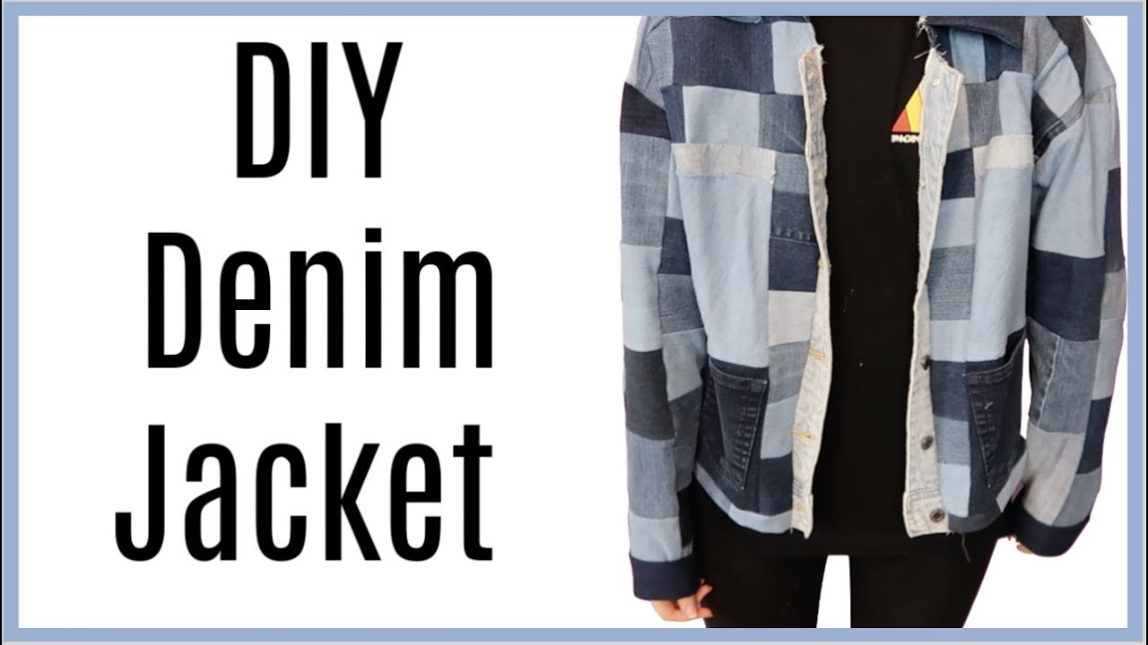 DIY Denim Jacket Using Old Jeans! Thrift Store Transformation/Thrift Flip!