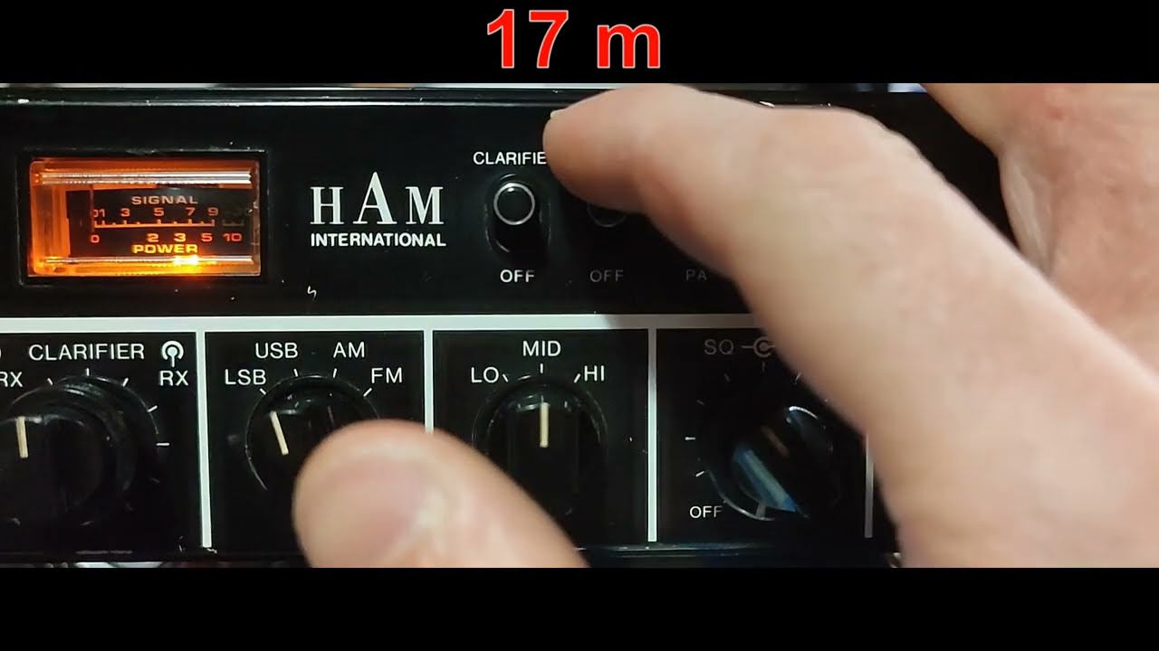 CB Radio Ham Multimode II modified for HF and CB bands, 11M, 12M, 17M and 20M