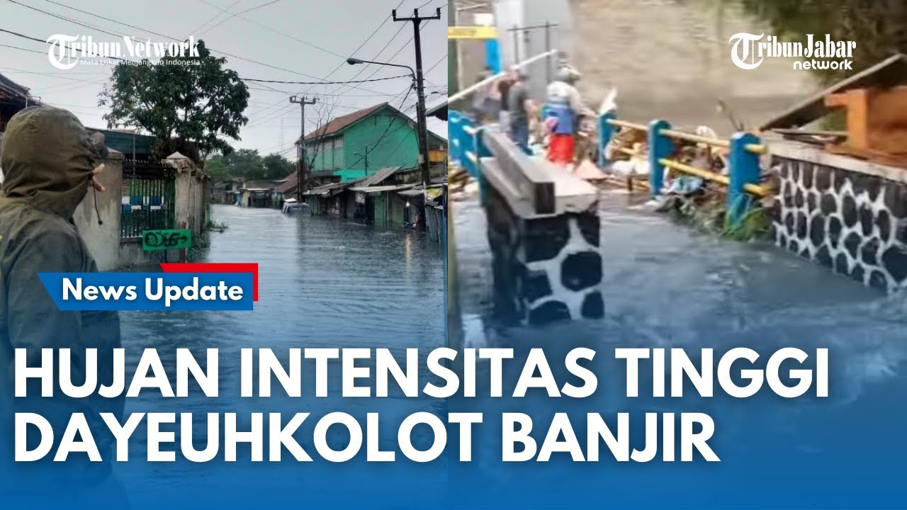Hujan Deras Mengguyur Bandung, Sejumlah Wilayah di Dayeuhkolot Terendam Banjir