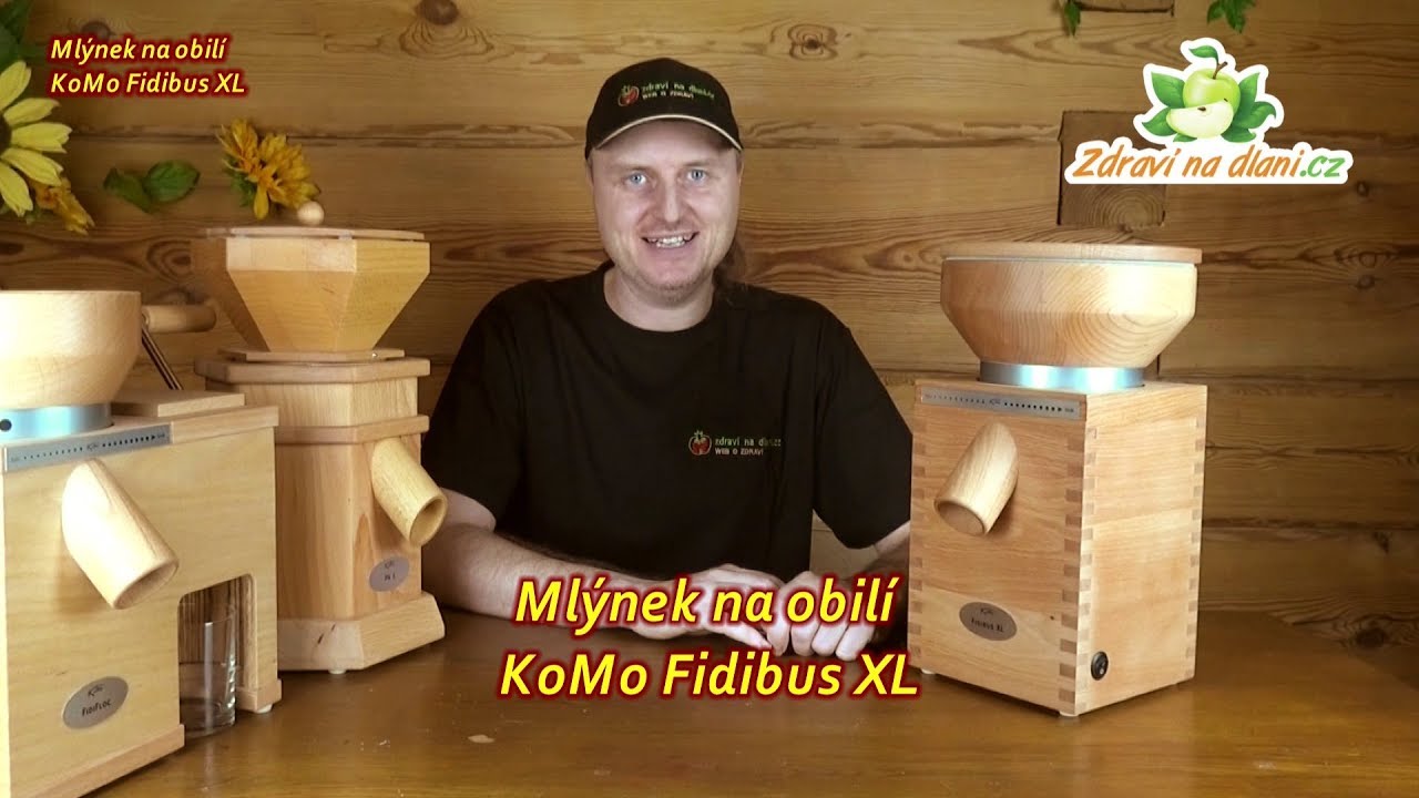 KoMo Fidibus XL ♥ elektrický mlýnek na obilí ♥ recenze česky ♥ Zdraví na dlani.cz - HD