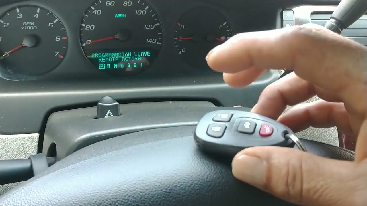cómo programar un control para Chevy Impala del 06 Al 12