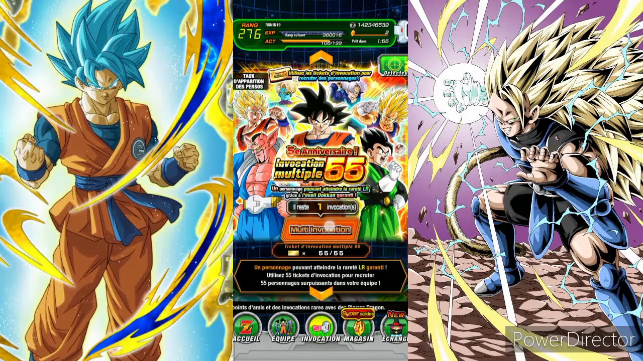 Dokkan battle invocation des 55 tickets