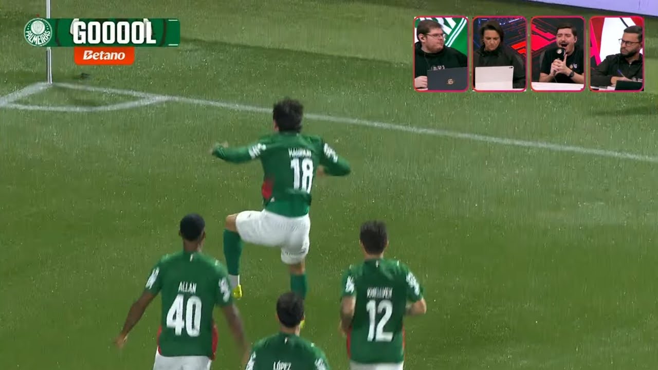 Gol de Maurício para o Palmeiras contra o São Paulo 