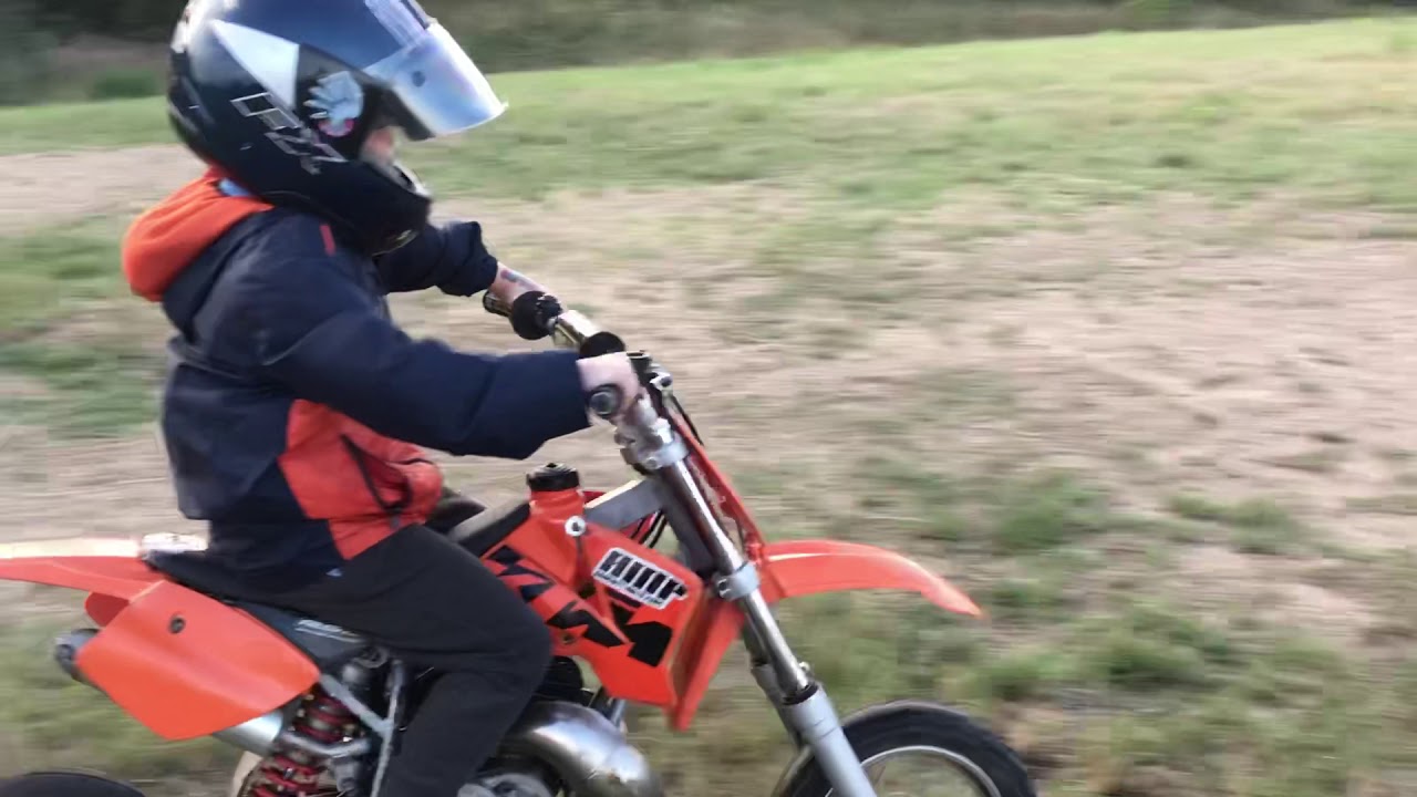 5year old rides a ktm 50 adventure