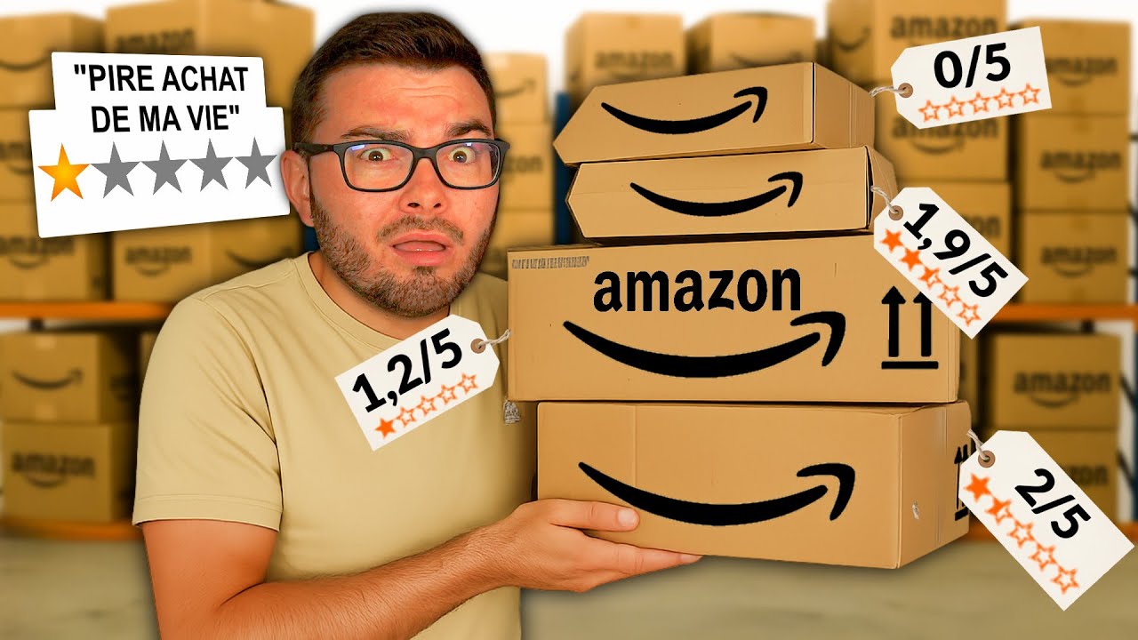 J'ai acheté les OBJETS AMAZON les moins BIEN NOTÉ ! (Vraiment Déçu...)