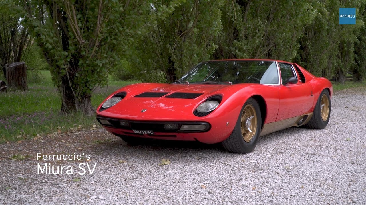 Driving the Lamborghini Miura with Ferruccio's grandson