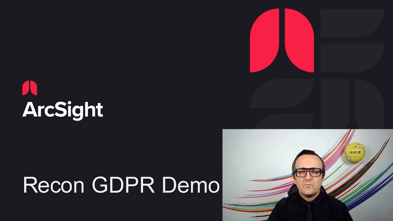 GDPR Compliance DEMO with ArcSight Recon