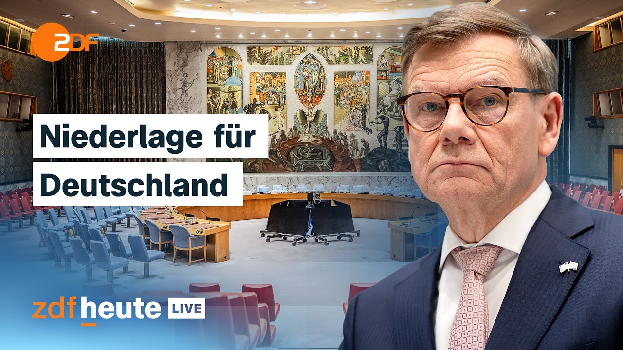 UN-Sicherheitsrat: Deutschland bekommt keinen Sitz I ZDFheute live