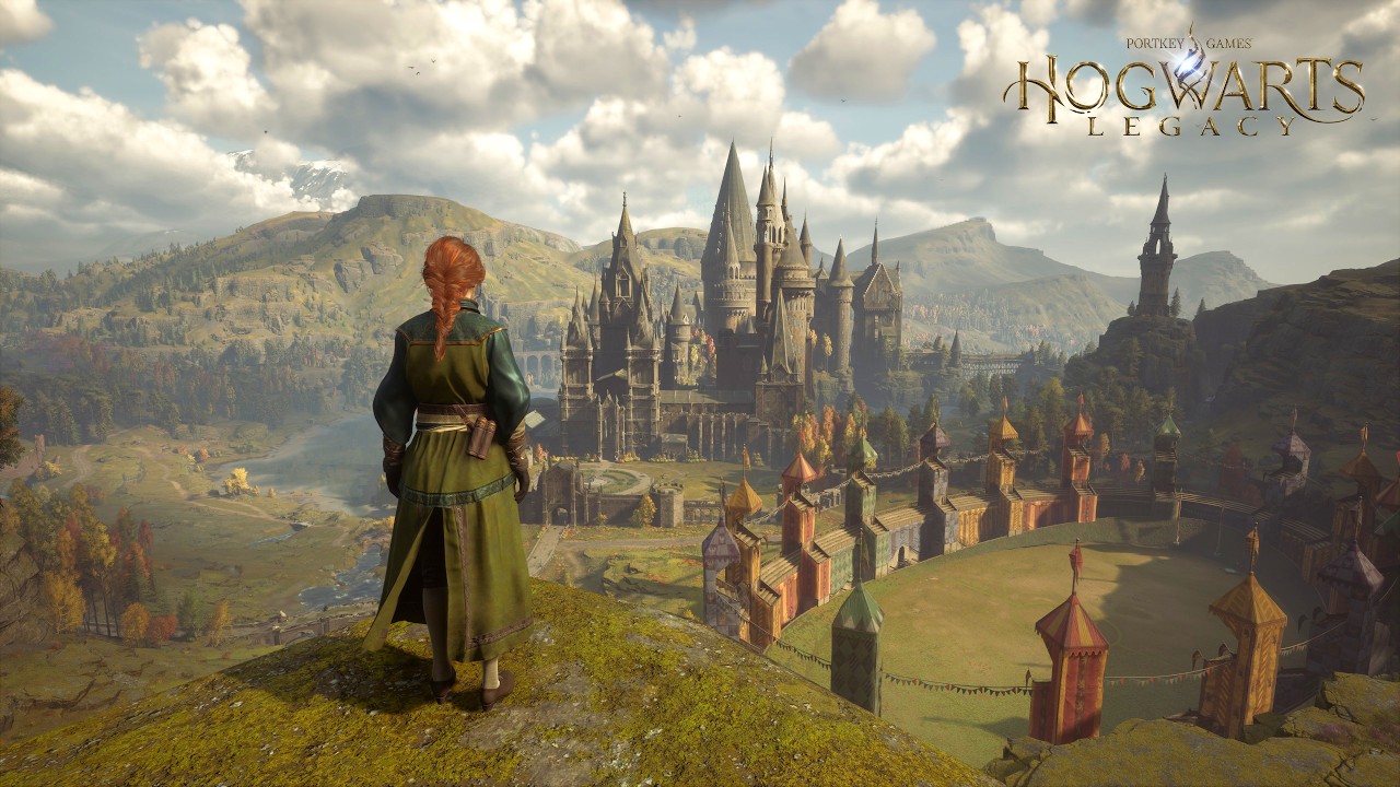 [4K] Autumn Walk Through Hogwarts Legacy | Relaxing Ambience & Music