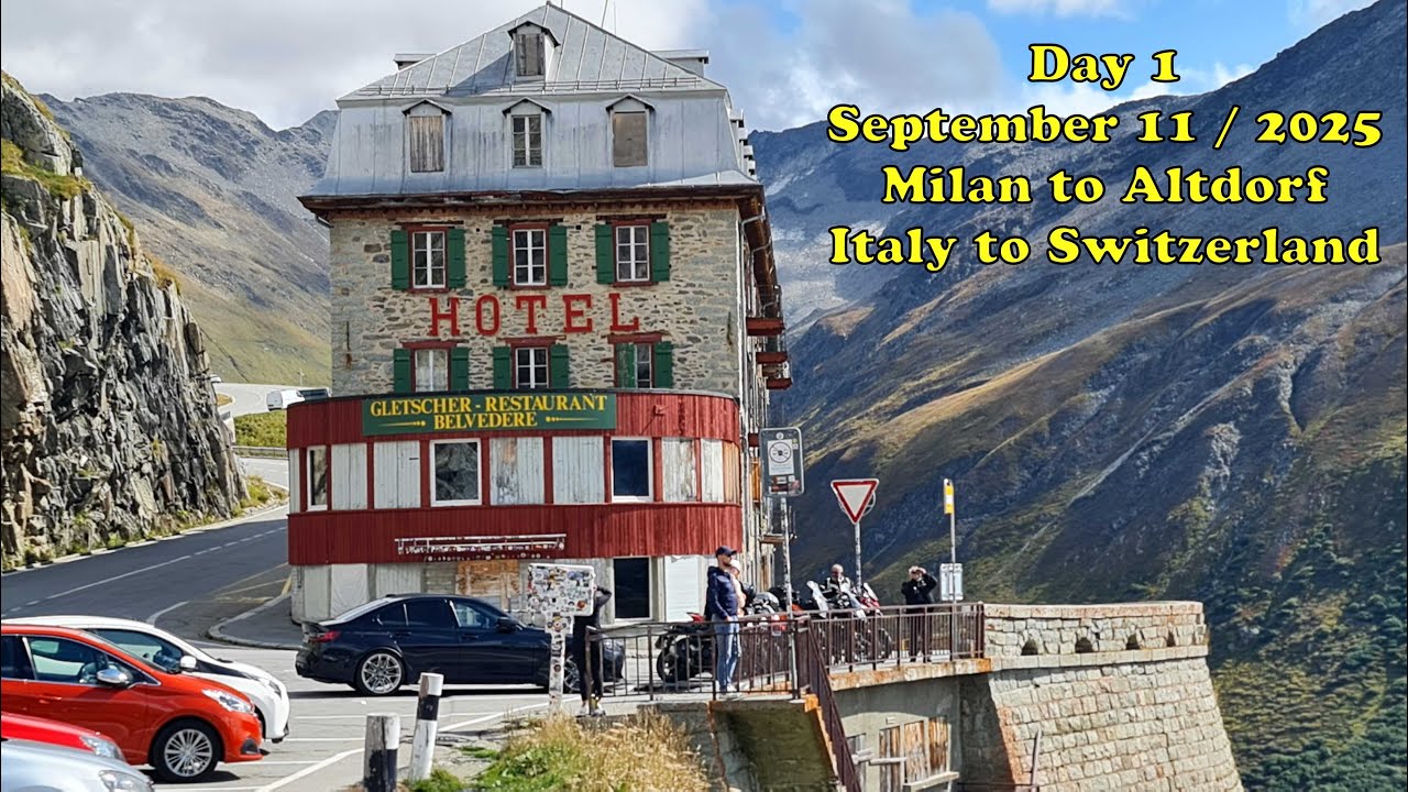 Day 1 Milan to Altdorf 2025 Bike Trip