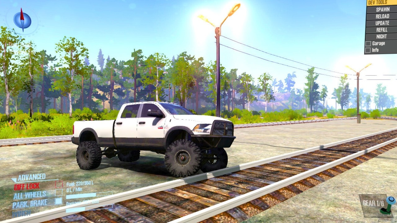 Spintires Mudrunner Trucks and Cars vs Extreme Broken Roads