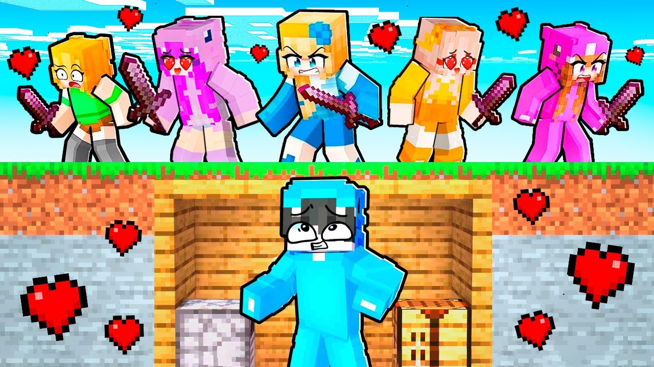 Minecraft: Nacho vs 6 FANS LOCAS Speedrun Cazadores y Corredores