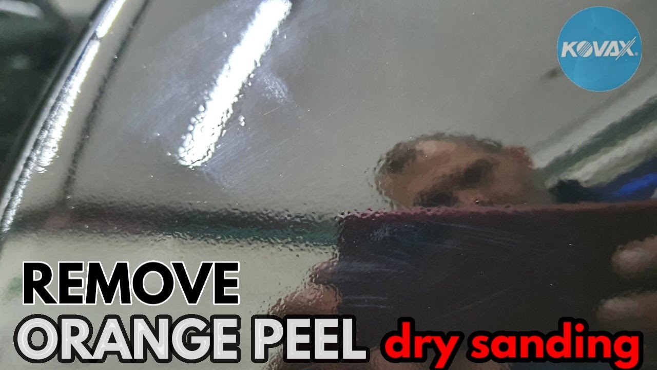 Remove Orange Peel / Dry sanding / Piano Black Color / KOVAX paper