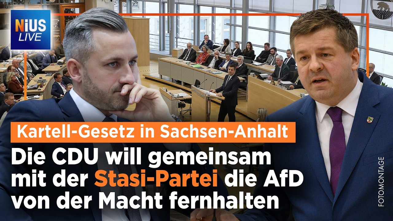 Sachsen-Anhalt: „Unsere-Demokratie“-Blockpartei agiert gegen die AfD | NIUS Live vom 06.03.2026
