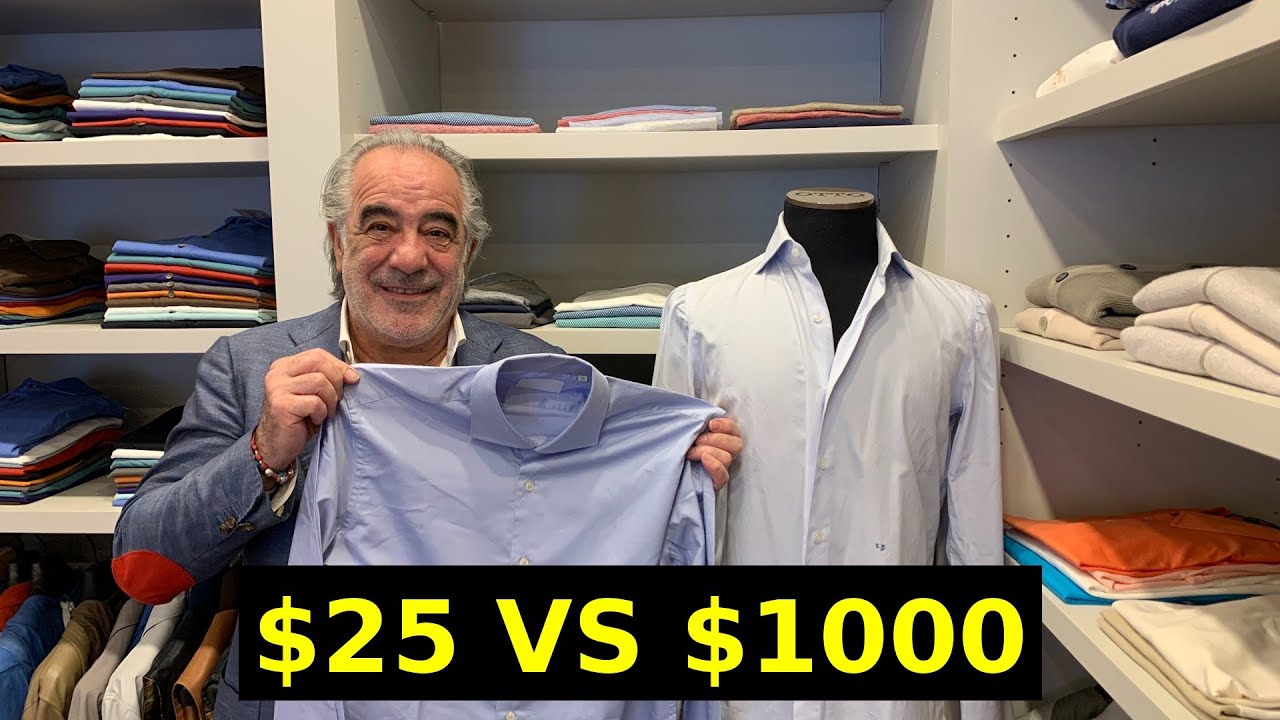 $25 vs $1,000 Dress Shirt - Review by Fasion Expert