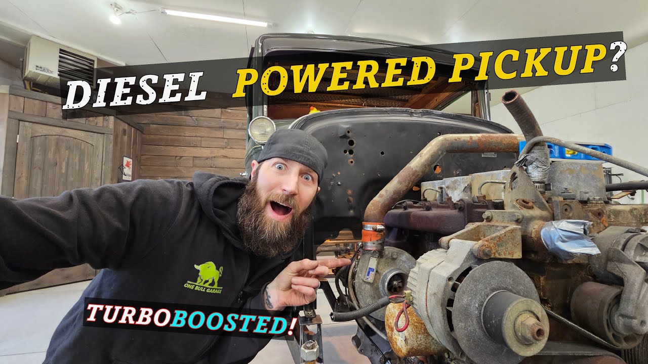 Installing A Diesel Engine in a 1930 Custom Pickup Truck!